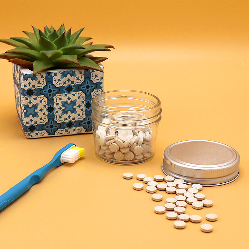 Toothpaste tabs jar