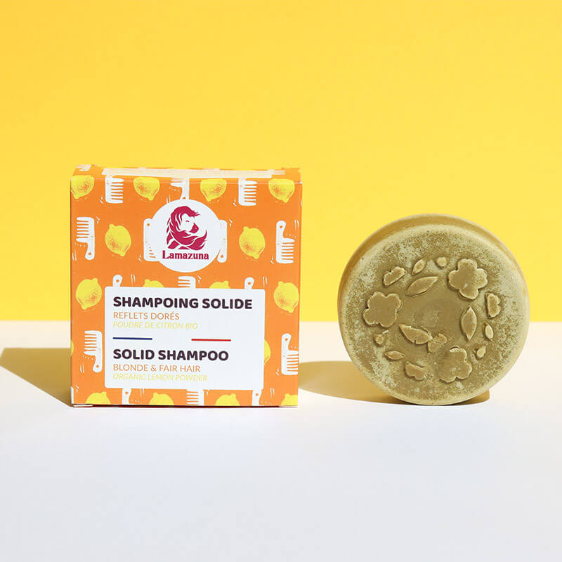 Solid shampoo for blond and fair hair