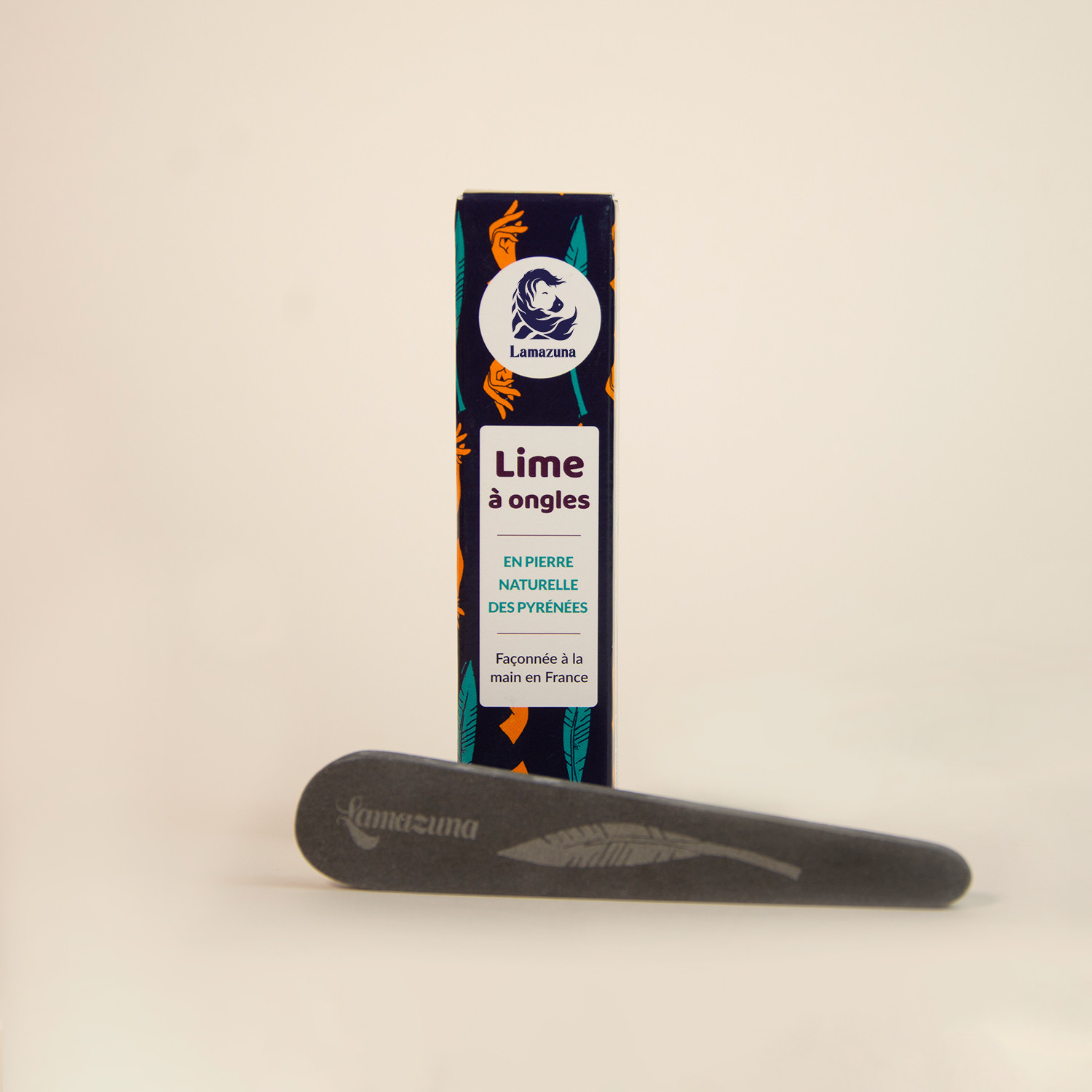 Natural stone nail file