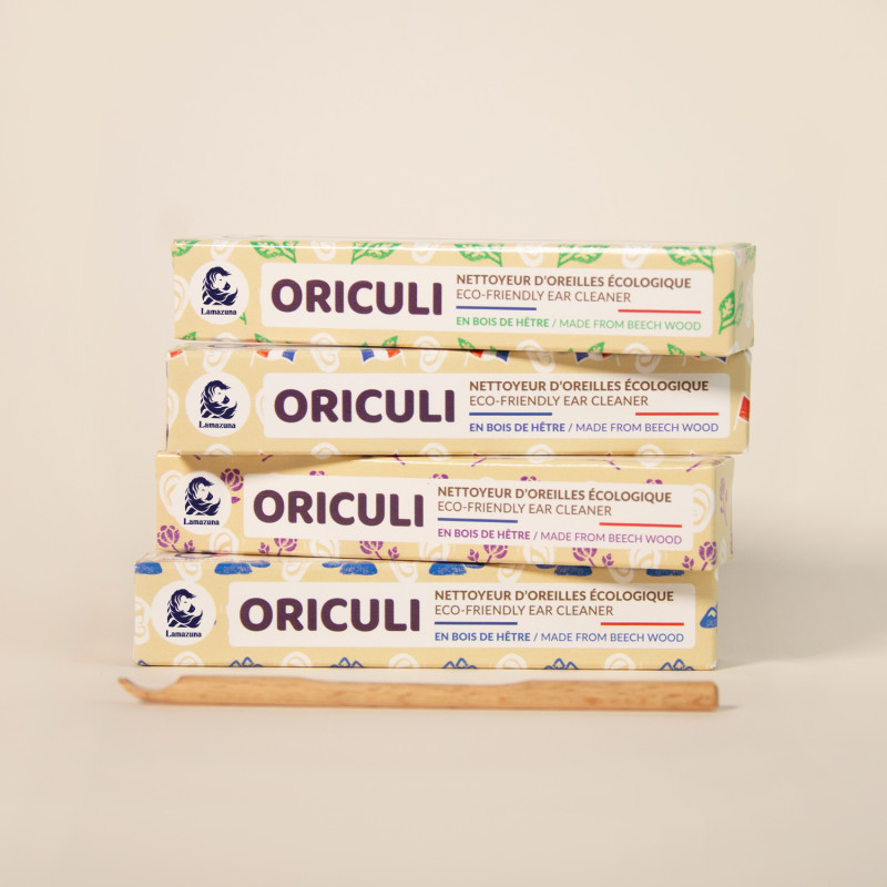 Oriculi Violet™ | Nettoyeur d'Oreilles Écologique en Bambou | Remplace le  coton tige