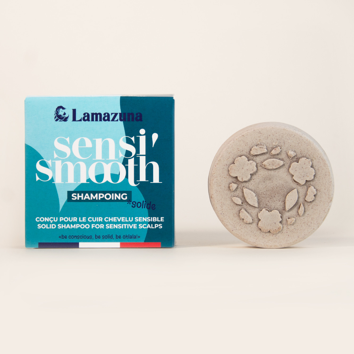 Solid shampoo for sensitive scalp