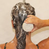 Solid shampoo for dry hair