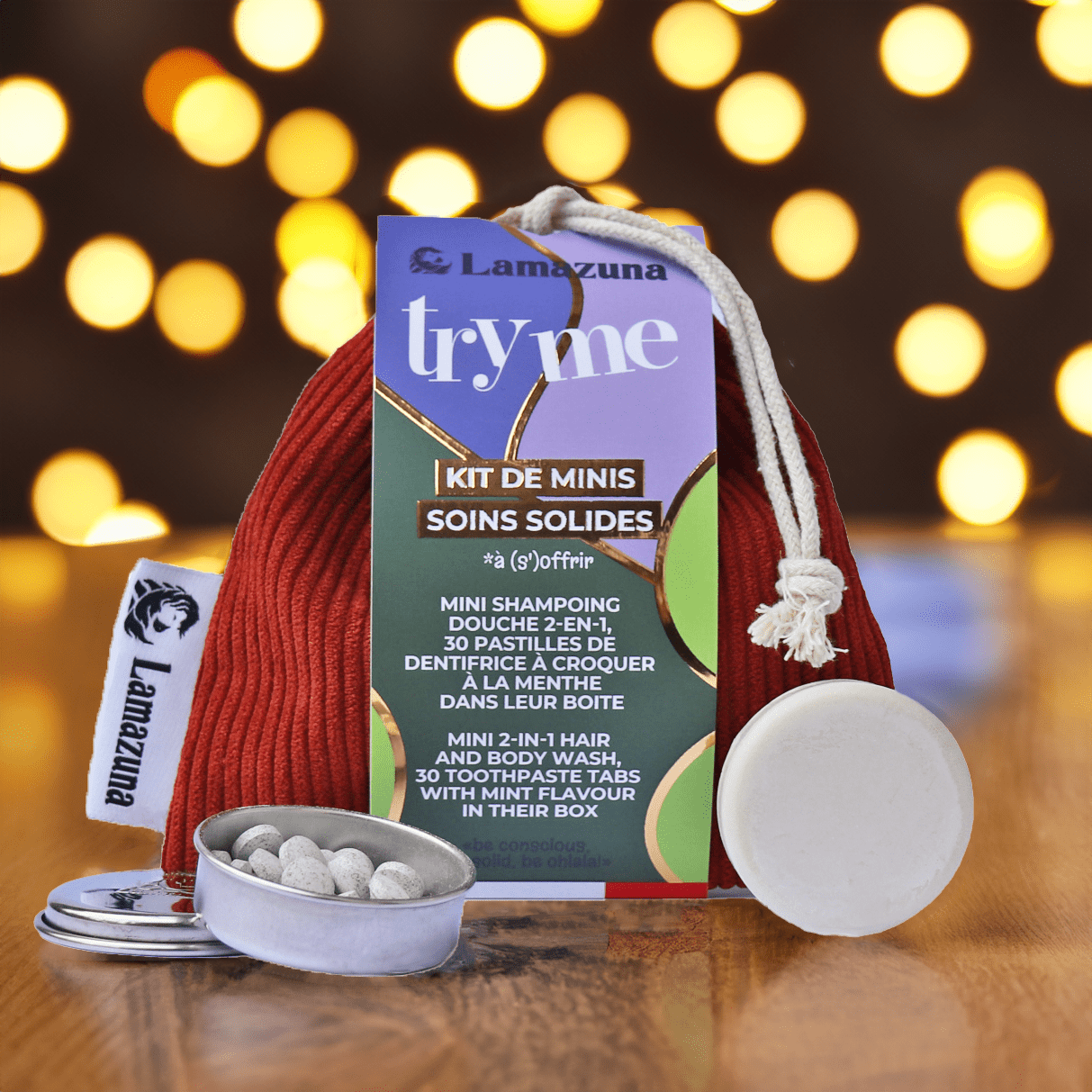Set of mini solid cosmetics