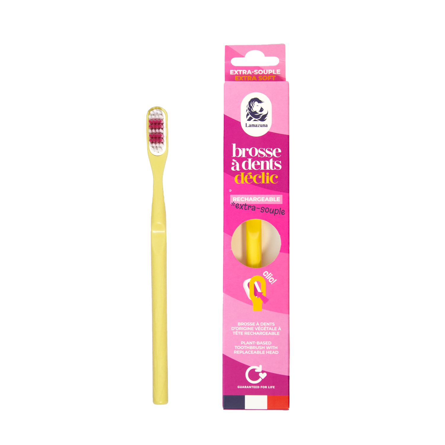 Extra-soft replaceable-head toothbrush