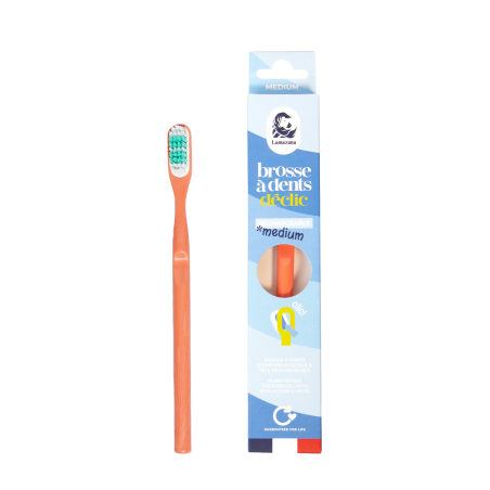 Brosse à dents médium corail