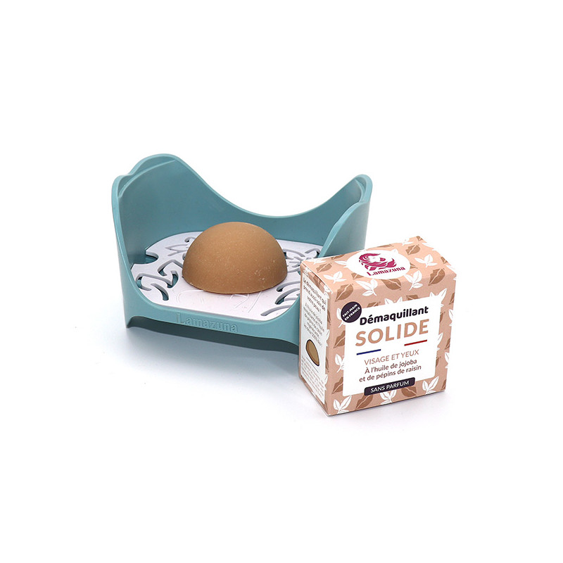 demaquillant solide et socle rangement